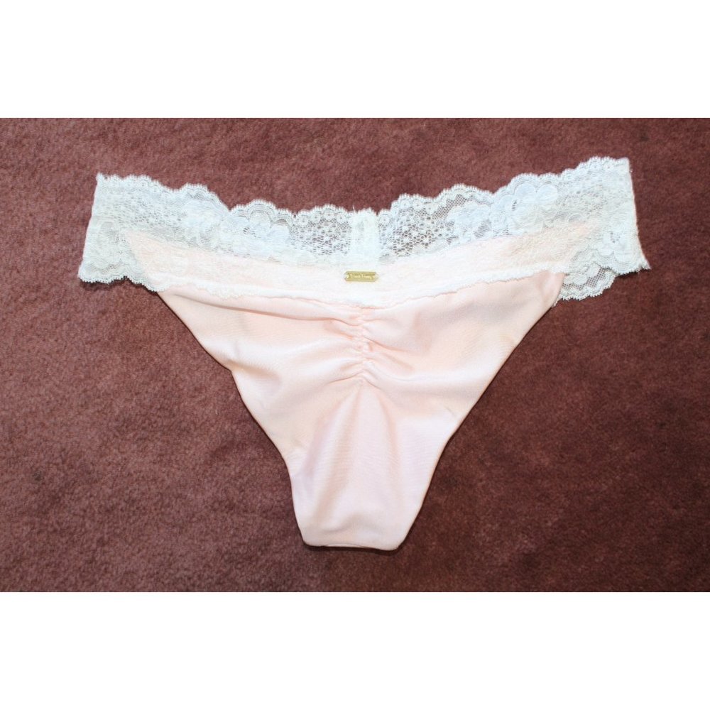 COPY - Beach bunny White lace Rose Pink swimwear bikini bottom size large